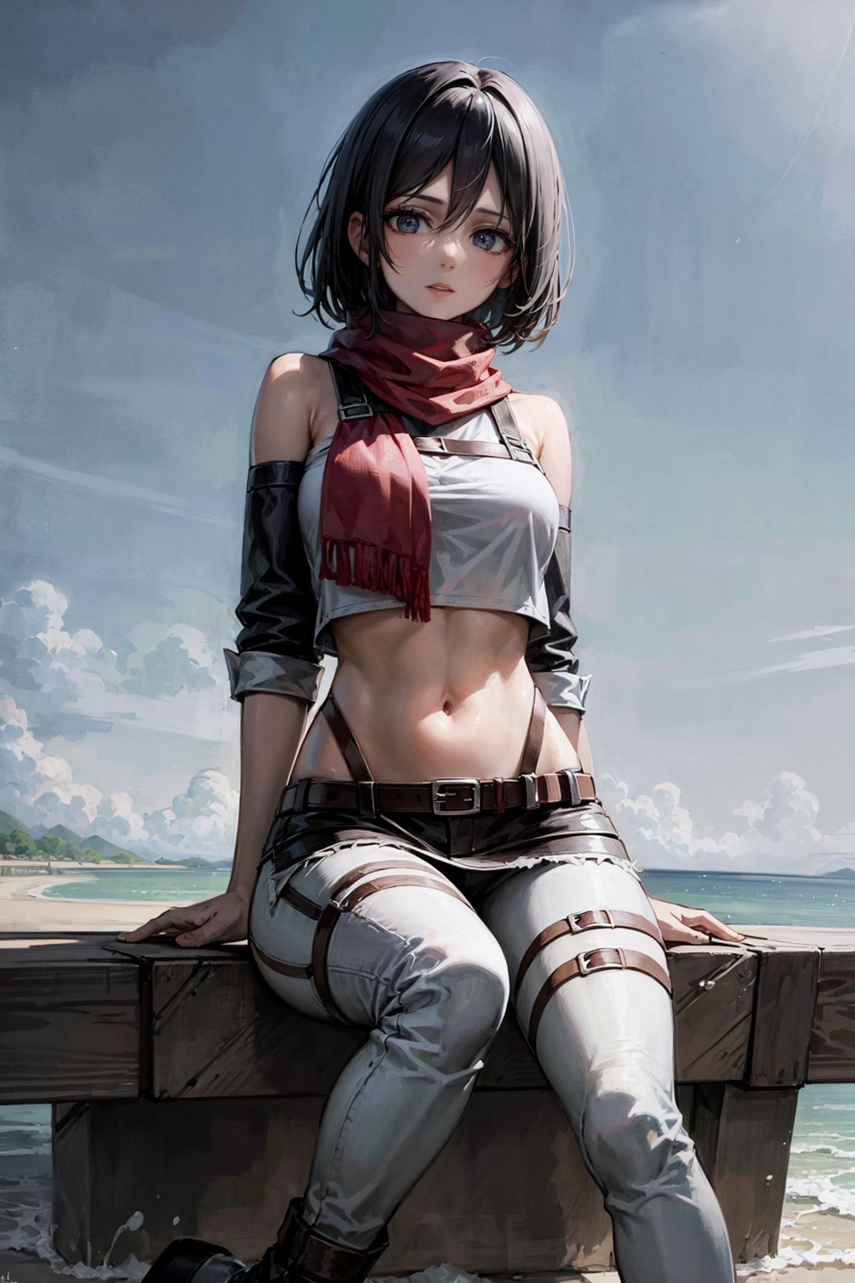 Mikasa Ackerman ミカサ・アッカーマン / Shingeki no Kyojin image by aiwayfarer