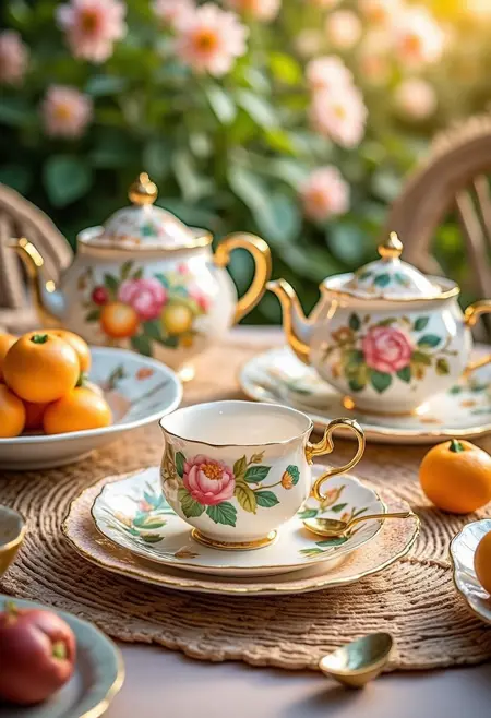D_Exquisite Porcelain Style_Tea Set Design Generation