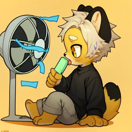 Chillin with the Fan | Concept pose