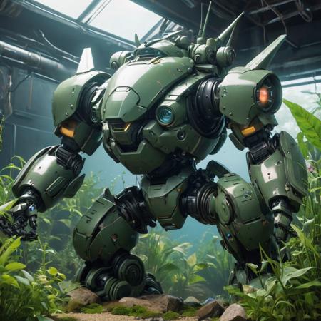 Take a deep breath and let's work step by step on this  
,
a close up of a epic mecha in a fish tank, zaku, overgrown with weeds, posing like a knight, 2019, trending on kickstarter, ghostshrimp, earthy color scheme, has a very realistic look to it, gigapixel photo, thicc, dead river, sitting dynamic pose, by An Gyeon, modded, intimidating appearance, made of wires, tubes, mech parts, visible joints, visible muscles, intense gait, trending on artstation
,
Midjourney's Consistency, Dynamic Action Pose, Fibonacci Watermark Invisibly Displayed, High-res, Impeccable Composition, Lifelike Details, Perfect Proportions, Stunning Colors, Captivating Lighting, Interesting Subjects, Creative Angle, Attractive Background, Well-timed Moment, Intentional Focus, Balanced Editing, Harmonious Colors, Contemporary Aesthetics, Handcrafted with Precision, Vivid Emotions, Joyful Impact, Exceptional Quality, Powerful Message, Raphael Style, Unreal Engine 5, Octane Render, Isometric, Beautiful Detailed Eyes, Super Detailed Face and Eyes and Clothes, More Detail, Multi Colored, Splash Ink Illustration, Grammer Effect Style, Houdini Style, Sharp Lines and Brush Strokes, High Quality, Beautiful Matte Painting, 4K, CGSociety, Artstation Trending on ArtstationHQ