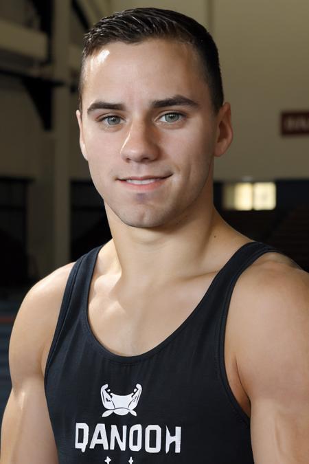 headshot <lora:jake_dalton-04:1> photo of jake_dalton wearing tank top, blurred background, depth of field, classic gymnasium, old-school vibe, natural lighting, natural relaxed expression