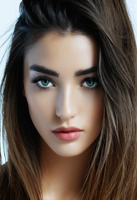 israli realistic, 1girl solo 24 year old, hair, breasts, eyes, best quality, RAW photo, subject, 8k uhd, high quality, photorealistic, luxuriant, Negative space shot <lora:jewishXLrd:0.8>