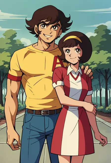 Akira Fudo & Miki Makimura/不動明と牧村美樹 - Devilman (1972) | Pony Couple