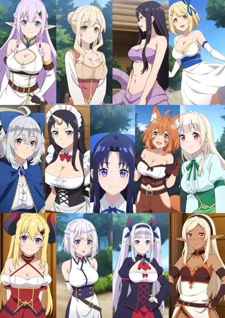 Isekai Nonbiri Nouka - Girlpack LoRA