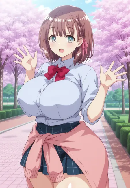 Tomomi Sakurazawa (bonyuu-chan wa dashitai) - pony xl/Illustrious