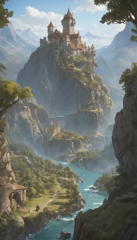 breathtaking Cinematic scene, Dungeons and Dragons <lora:dungeons_and_dragons:1>, nature, detailed background, masterpiece, best quality, high quality, absurdres . award-winning, professional, highly detailed