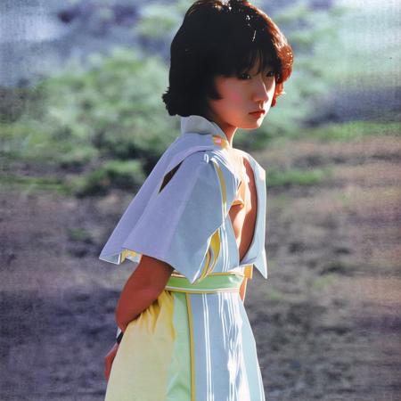 <lora:japanese80s:1> japanese80s, photo \(medium\),colorful, dress, highres, solo