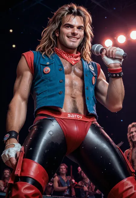 Dirty Dave (80s rocker OC) Pony vers