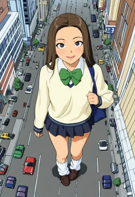 Giant Schoolgirl - Colorful 1999 - IllustriousXL - Noob LORA