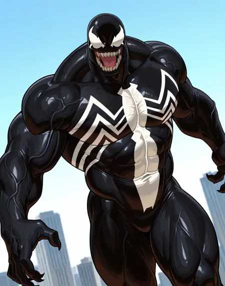 Venom Ultimate Spiderman Cartoon (Marvel Comics) (Illustrious) (AD)