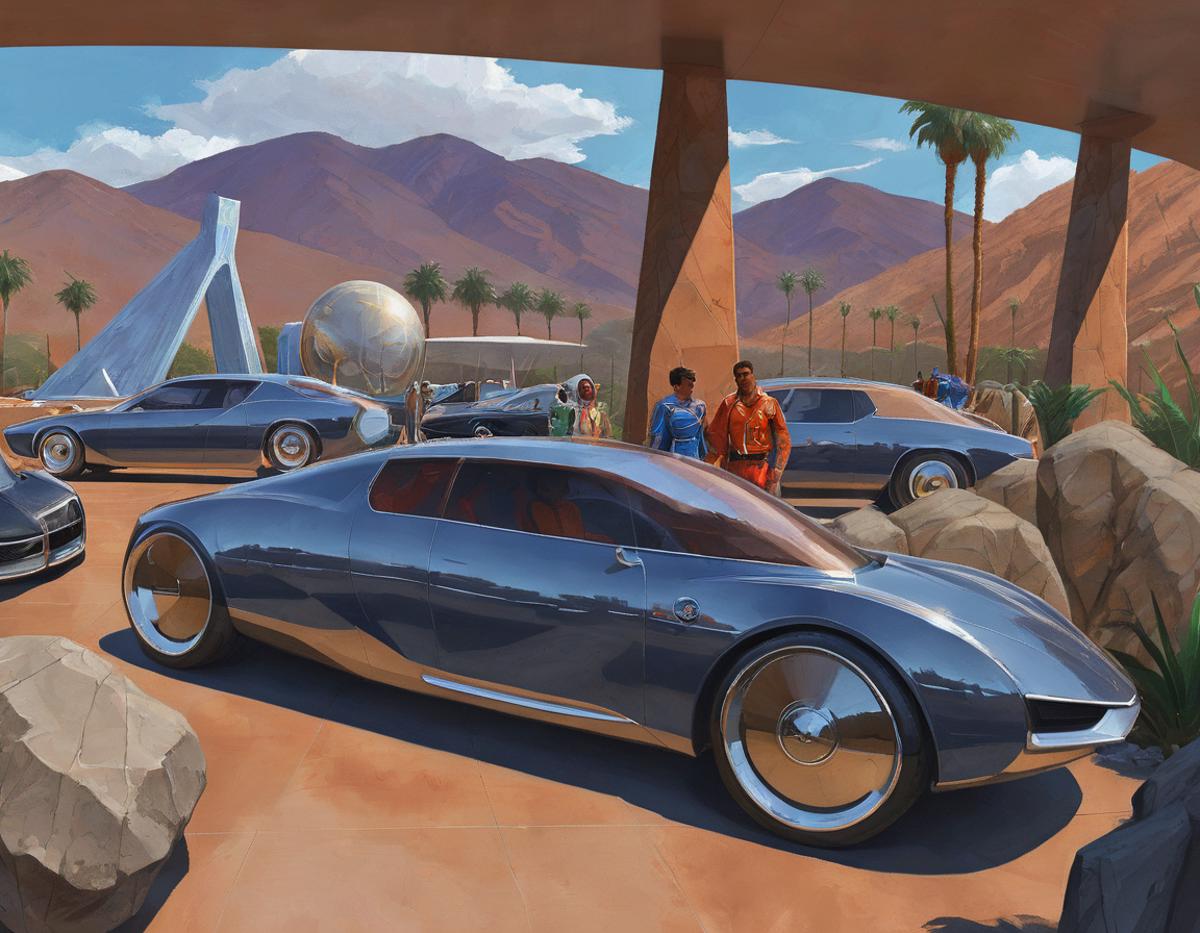 Syd Mead SDXL 1.0 Art Style LoRA image by getphat