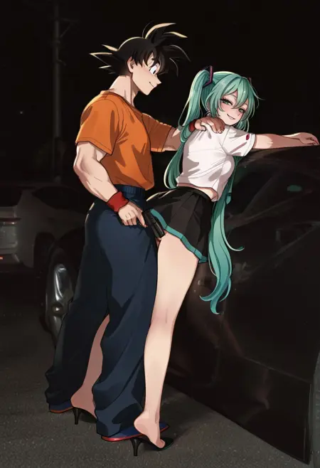 Holding Gun to Another Woman's Thigh I Meme Pose Concept I IllustriousXL and NoobAI
