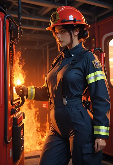 Firefighter Girl Realistic Wildcard Pack