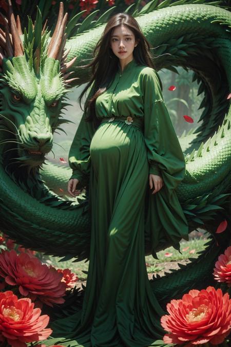 JAY - GREEN DRAGON DRESS S1