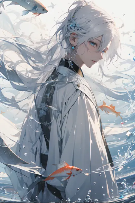 高山流水/splashing ink style Lora