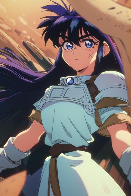 ihrie, <lyco:ihrie-lyco-nochekaiser:1>,
ihrie, long hair, blue eyes, black hair, (retro artstyle:1.5), (1990s \(style\):1.5),
BREAK gloves, short sleeves, fingerless gloves, armor, shoulder armor, brown gloves, pauldrons, breastplate, red armor,
BREAK looking at viewer,
BREAK outdoors,
BREAK <lyco:GoodHands-beta2:1>, (masterpiece:1.2), best quality, high resolution, unity 8k wallpaper, (illustration:0.8), (beautiful detailed eyes:1.6), extremely detailed face, perfect lighting, extremely detailed CG, (perfect hands, perfect anatomy),