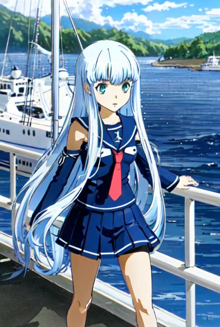 <lora:Iona_Aoki:0.9>,masterpiece, detailed,  best quality, 1girl, absurdres, highres, best quality,standing on the deck of a ship, ((intricate details)), hdr, ((intricate details, hyperdetailed))