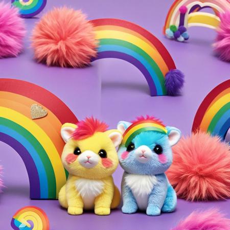 kinky rainbow lgbt+ little fluffy animals