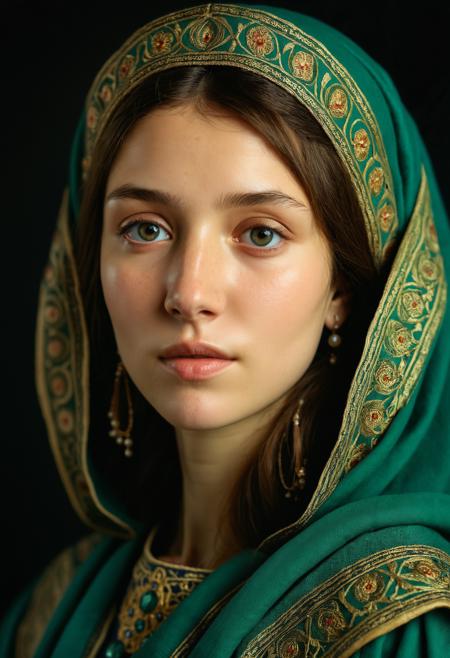 RAW full body analogue photo of a beautiful 20 years old (chechen woman:1.5) chic perfect face, sexy pose, ((Wearing Hanfu Clothing)) perfect eyes, detailed eyes, detailed iris, realistic skin texture, ((absolute perfect tits, soft tits, natural tits)), low light, soft natural light, Rembrandt style light, Hasselblad DLSR camera, 200mm Zeiss lens, f/2.8