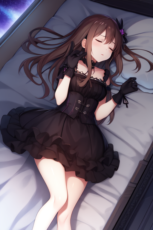 Black Gothic Dress (from the Idolm@ster) image by MassBrainImpact