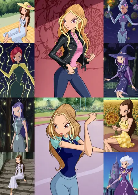 Winx Club Style - [Art Style] - llustrious-XL