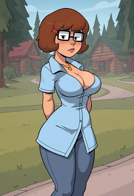 Velma, (Camp Pinewood, Scooby-Doo), LoRA, IllustriousXL