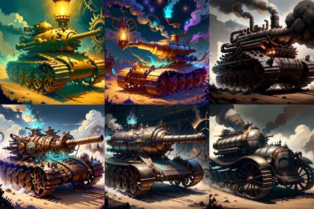 <lyco:SteamPunkBundle2v:0.9>  GasLampFantasyAI ,CogpunkAI 
tank 
, detailed, intricate