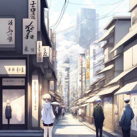 anime street, realistic rendition of Urban Japan (UrbanJapan style:1) <lora:djzUrbanJapan:0.8)