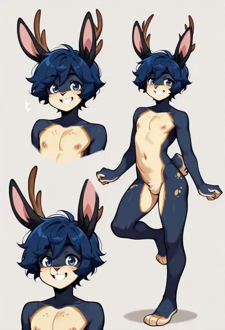 Jack Arwe - Jackalope fursona