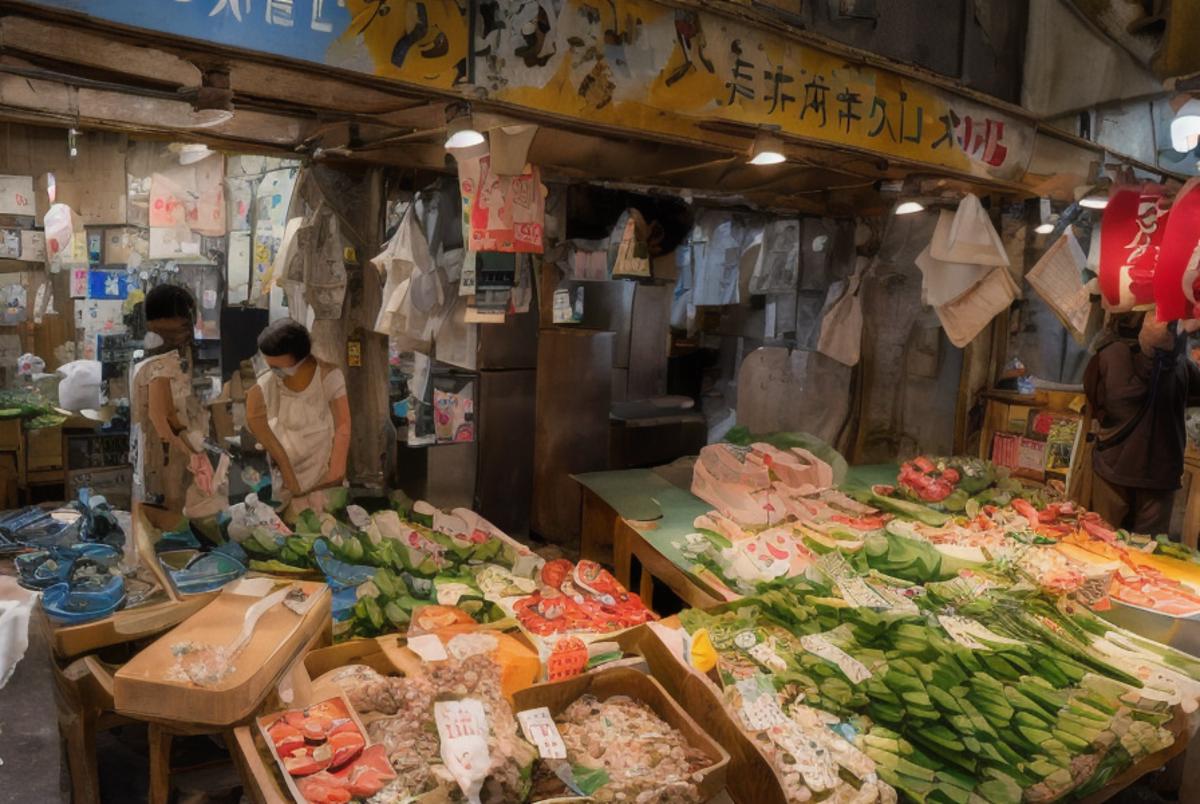 旦過市場（北九州市）/Tanga Market : Japanese traditional old market in Kitakyushu city. image by yukanosimi