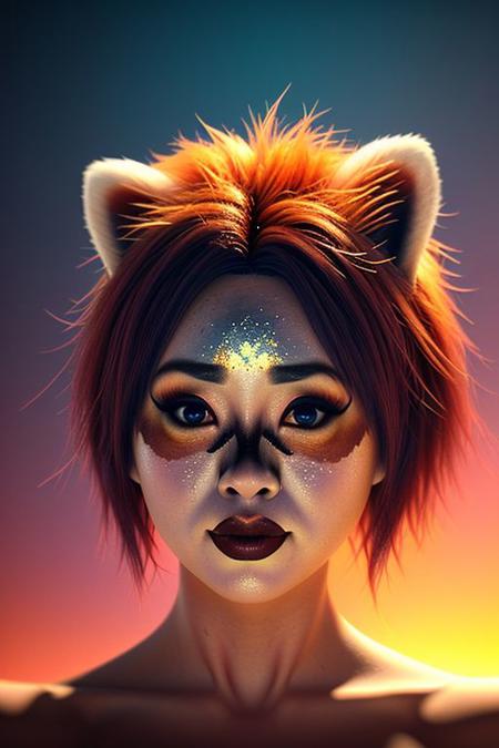 red panda lips, x-ray psychedelic phosphorescent, metal reflections, transparent watercolor , sharp focus, dramatic, award winning, cinematic lighting, octane render unreal engine, volumetrics dtx, (film grain, blurry background, blurry foreground, bokeh, depth of field,  motion blur:1.3)