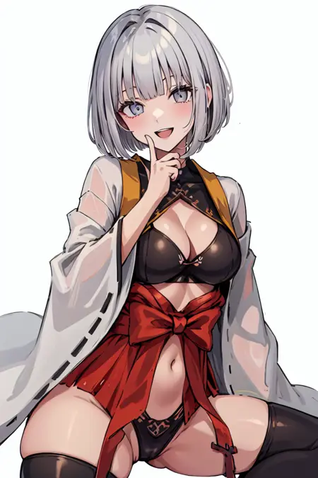 [LoRa] Highleg Miko Clothes (asanagi) Azur lane Clothing