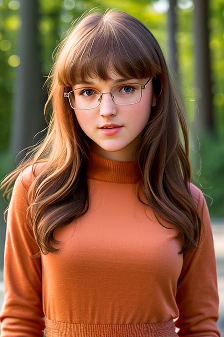 a photo of AM167_Vika,
25 years old woman in (thick frame glasses) weared (long-sleeve high neck dress:1.2)
walking along the riverbank in the city, 
soft light, golden hour, cheerful mood, shoulder shot, close up, 
4k textures, natural skin texture, skin pores, adobe lightroom, photolab, intricate, highly detailed, sharp focus, professional photo, insane details, intricate details, hyperdetailed, hyperrealistic