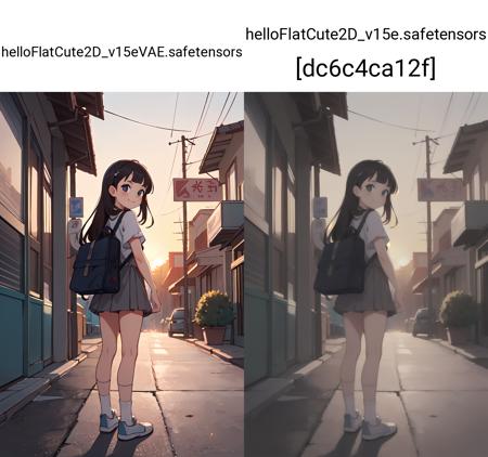 highres,masterpiece,best quality,cinematic film still,a pinup of short girl,on street,sunset,detailed background,from back,looking back,smile,looking at viewer,yukimi,10 yo.,long hair,blunt bangs,flat chest,expressionless,shy,sundress,miniskirt,socks,shoes,detailed school bag,randoseru,shallow depth of field,vignette,highly detailed,high budget,bokeh,cinemascope,moody,epic,gorgeous,film grain,grainy,<lora:GoodHands-beta2:1>,