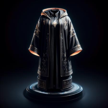 3D simple black BG pedestal