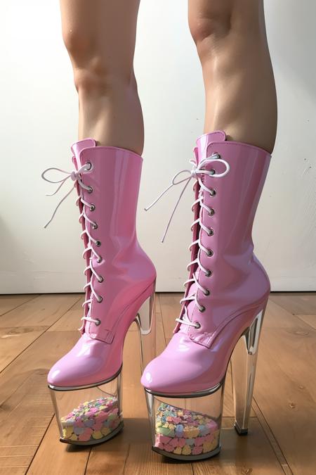 st4rpl34s3rs, pink platform heels, platform heels, clear,