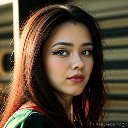 1girl, Greek, big beautiful dark green eyes with long eyelashes, long red dress, pretty face, long black hair, sensual lips, no makeup, glasses