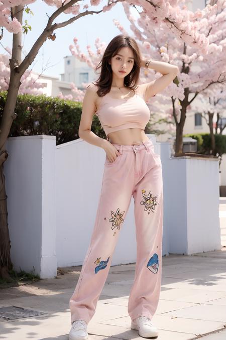 Pattern print jeans 印花牛仔裤 v1.0