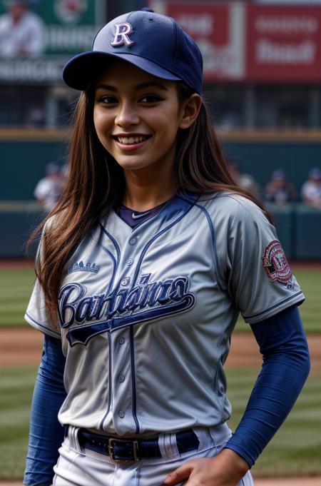 masterpiece, smile, detailed, 1woman
<lora:Baseball Uniform By Stable Yogi:0.8>wearing a baseball uniform in blue color
<lora:DETAIL_SLIDER_BY_STABLE_YOGI:0.8>
<lora:NOISEOFFSET_BY_STABLE_YOGI:0.4>