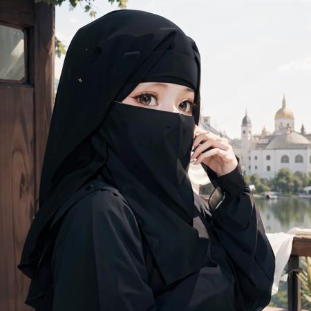 hijab, mask veil