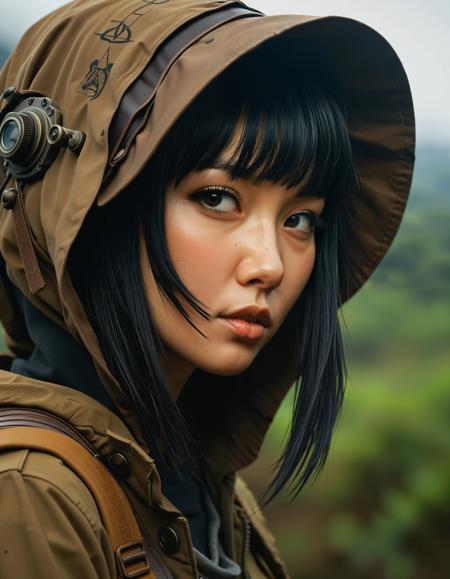 Cosplay-Artists, Imagine a world brought to life by the imaginative styles of Ian McQue, Ruan Jia with a focus on capturing the essence of mystery and fantasy, inspired by the visionary styles of Ash Thorp, Audrey Kawasaki and created with the dark, gritty atmospheres of Audrey Kawasaki, Ash Thorp.