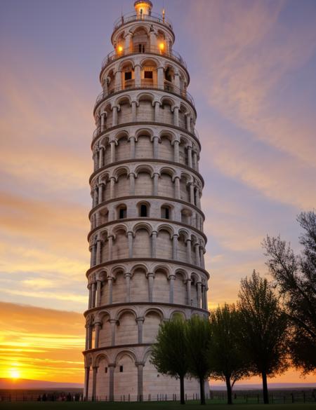 tow9is, tower, Spectacular light, sunset, no people