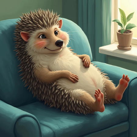 Hedgehog at a psychotherapist's appointment