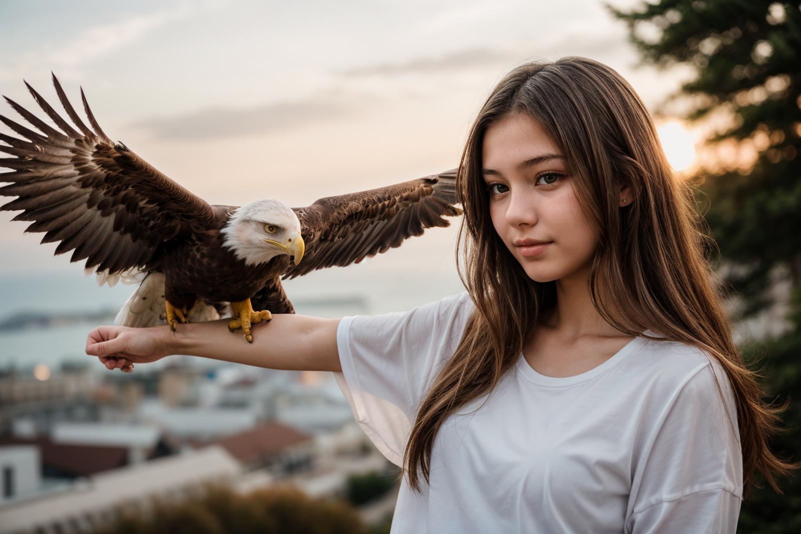 OpenPose, bird on her arm image by dickccchen761