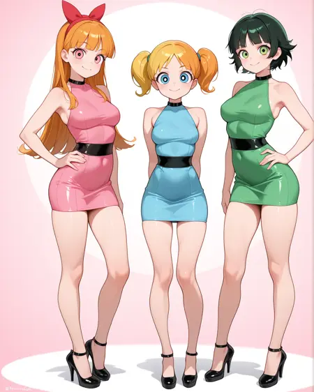 Aged up Powerpuff Girls (Illustrious)