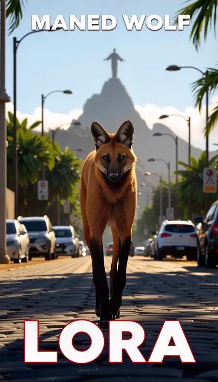 Maned Wolf (Aguará ou Lobo Guará)