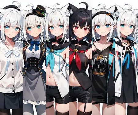 Shirakami Fubuki [sd1] 9 outfits (Hololive)