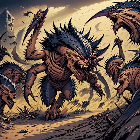 Tyranids - Grimdark 40,000 (SDXL) Tyranids - Warhammer 40,000 (SDXL)