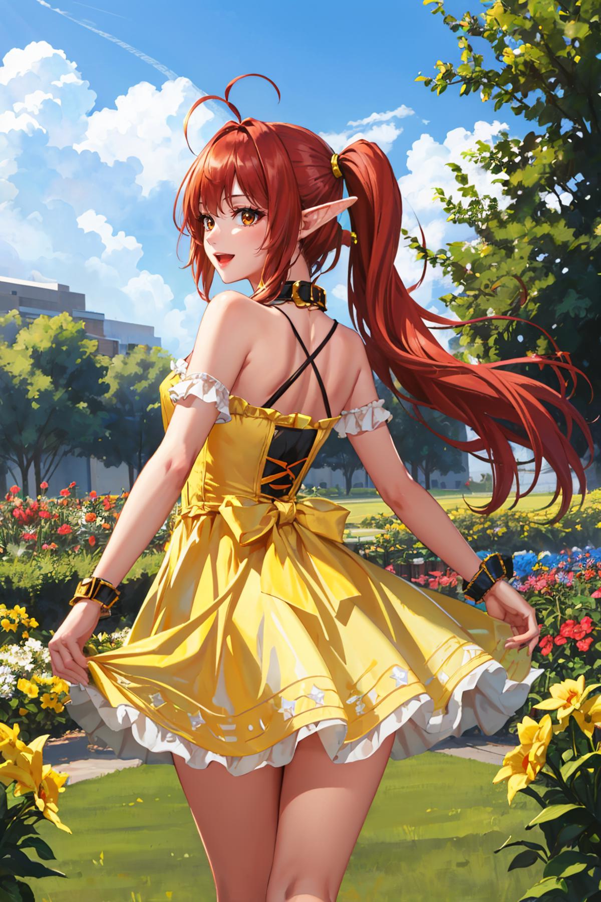 Yellow Sundress - by EDG inspired by ChameleonAI image by novowels