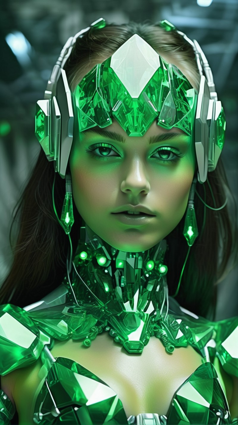 greengemix  cyborg girl <lora:greengemix:0.8>
